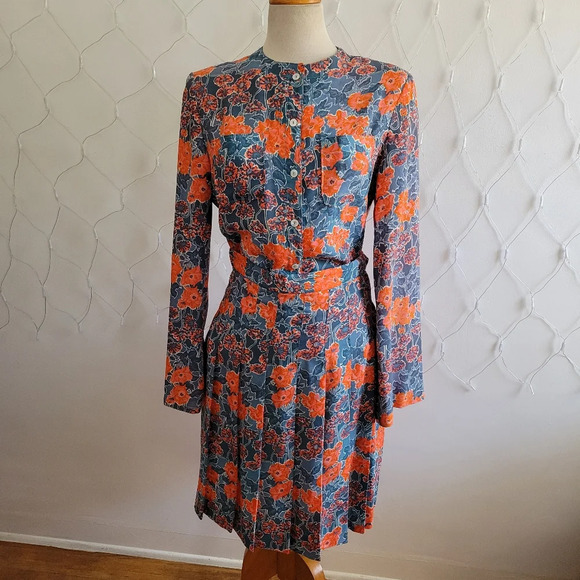 Vintage 70s Floral Skirt Set • Saks Fifth Avenue • Fits Medium to Large - Picture 1 of 11